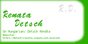 renata detsch business card